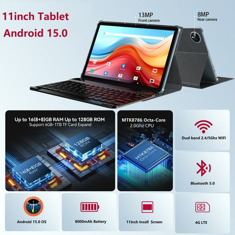 Walmart Black Friday Deals 2025 - 11inch Android 15 Tablet,128GB