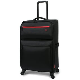 Protege Trulite 26" Lightweight Check Luggage Black, 26" x 9.5" x 17", 7.4lbs