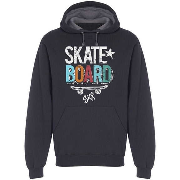Skateboard Sk8 Hoodie Men -Image by Shutterstock, Male 4X-Large