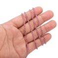 thumbnail image 4 of Uxcell 11 Yard/10m Crystal Rhinestone Close Chain Trim 2mm Trimming Claw Chain String for Crafts, Rose Red 1 Roll, 4 of 5