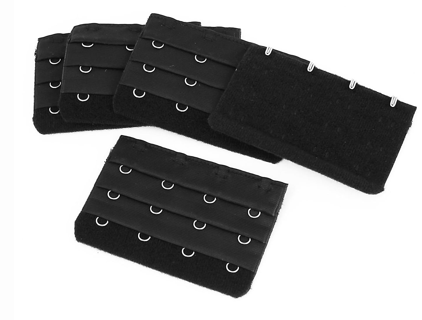 5Pcs 3 x 4 Hook Eye Tape Extension Bra Strap Extender Hook Lingerie Buckle Black Walmart Canada