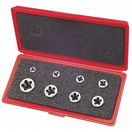 UPC: 0697334435129 | Greenfield Threading Die Set UN HSS 8pc 403512