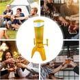 thumbnail image 3 of 3L/101.45Oz Mimosa Tower Dispenser, Drink Dispenser Tower with Ice Tube & 3 Colors LED light, 3 Faucets Detachable Beer Beverage Dispensers for Oktoberfest Parties Bars Pubs Restaurants - Gold, 3 of 18