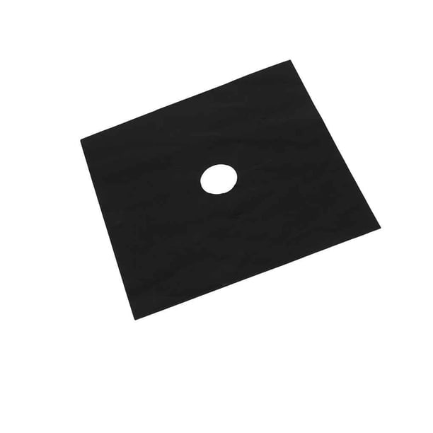 Advancent Almohadillas protectoras para estufa de , cubierta para quemador de estufa resistente a la temperatura, almohadilla de limpieza Suministros de limpieza para el hogar Negro