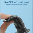 thumbnail image 3 of Silicone Toilet Brush with Toilet Brush Holder Creative Cleaning Brush Set, 3 of 5