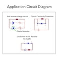 thumbnail image 3 of Diode Bridge Rectifier, Power Diode Rectifier Module 4mA Forward Reverse Leakage Current 1600V 150 degrees Celsius  3 Phase Insulation Voltage 2500V AC ABS  for Workshop, 3 of 7