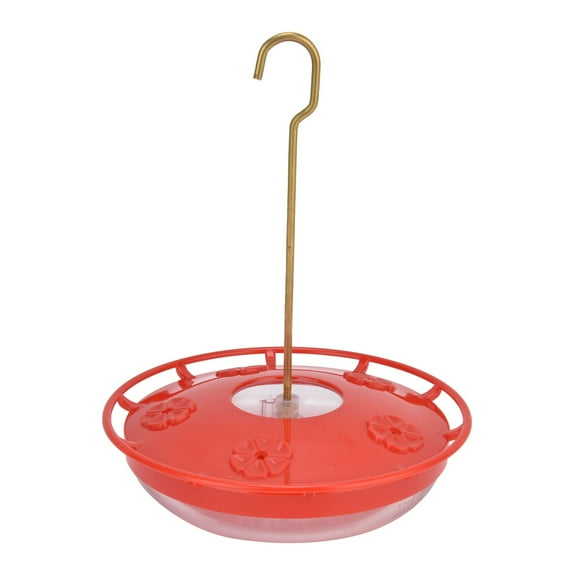 Hummingbird Feeder, Humming Bird Feeder Outdoors Hanging, Leak-Proof, Easy to Clean and Fill, Saucer Including Hanger for Hummer Birds [红色]