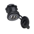 thumbnail image 5 of Car USB Charging Socket Outlet Double USB Outlet USB Power Outlet with Waterproof Caps Rings Light USB Port for Marine, 5 of 8