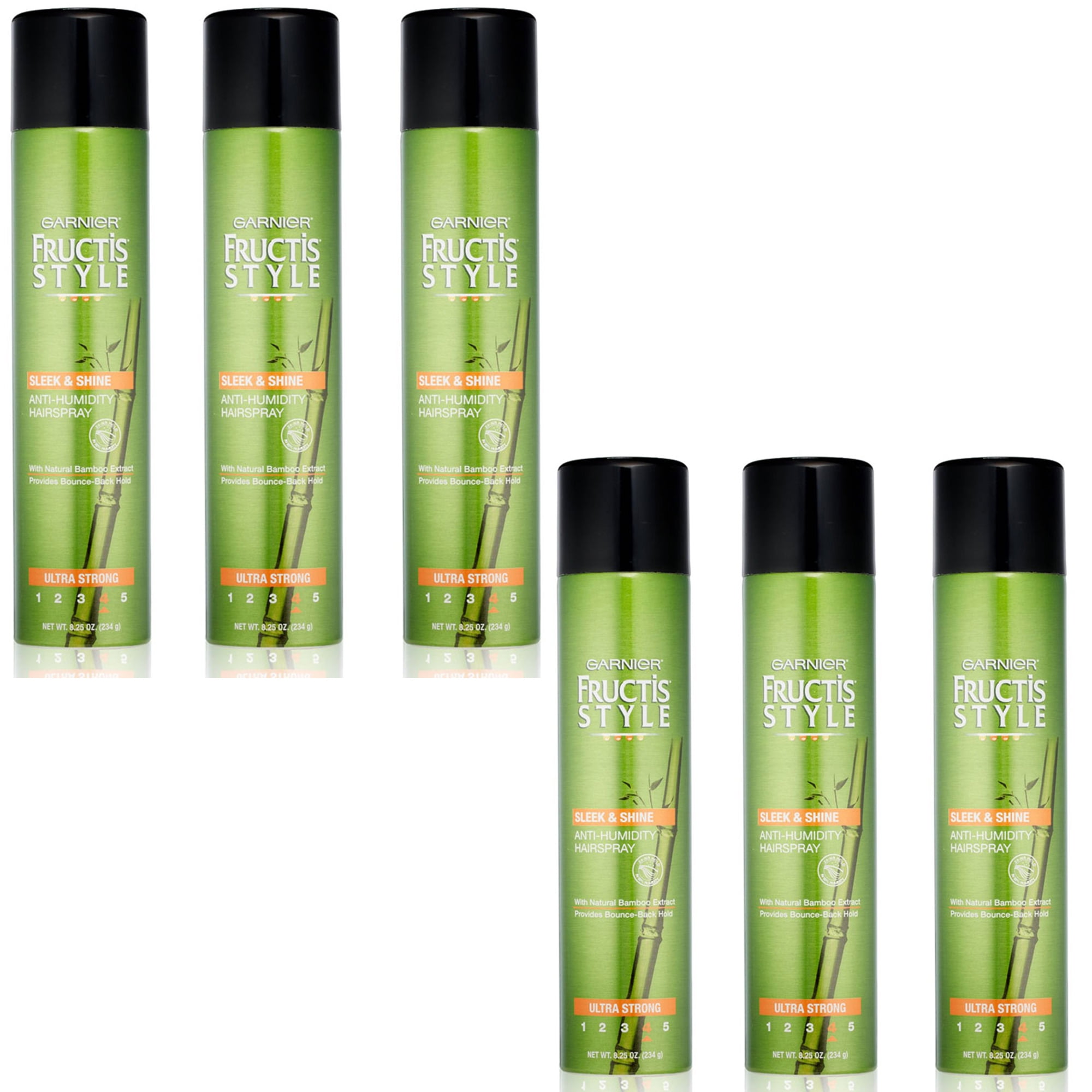 6 Pack) Garnier Fructis Style Sleek And Shine Anti-Humidity Aerosol Hairspray Ounce Ultra Strong #4 6 Pack) Garnier Fructis Style Sleek And Shine Anti-Humidity Aerosol Hairspray Ounce Ultra Strong #4
