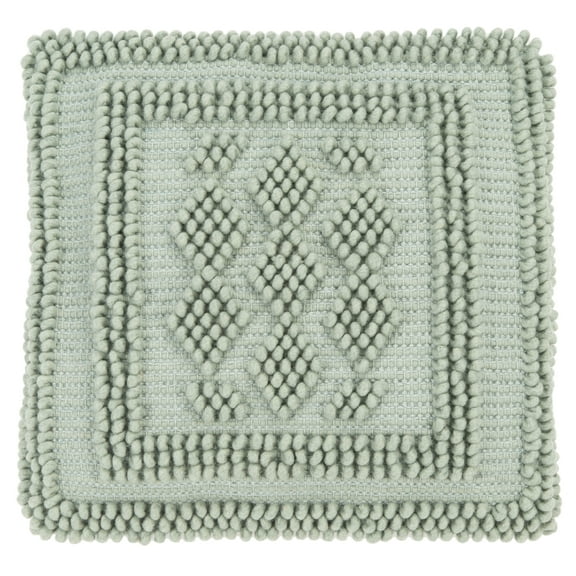 SAFAVIEH Darvey Bordered Beaded Accent Pillow, 20" x 20", Seafoam