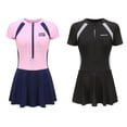 thumbnail image 3 of Traje de baño deportivo de una pieza para mujer, traje de baño conservador para mujer, corte entallado, traje de baño de aguas termales de talla grande, traje de baño para mujer, 3 of 6