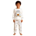 thumbnail image 5 of JAJAHO Halloween Kids Pajamas Boy Girl Long Sleeve Top And Pants Set Ghost Sleepwear 2 Piece Set 2-10Y, 5 of 7