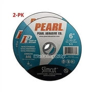 2-PK Pearl Abrasive Slimcut-40 Cut-Off Wheel Aluminum Oxide