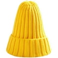 thumbnail image 1 of Sonducket Sombrero Unisex mezclas de algodón sólido cálido HIP HOP sombreros de punto hombres gorras de invierno mujeres Skullies gorros para Sombreros amarillo Sonducket AP000123-15, 1 of 6