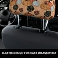 thumbnail image 6 of 2 PCS Car Headrest Cover, pumpkins halloween context Soft Car Seat Head Rest Cover Protector Interior Car Accessories Seat Covers for Cars Truck Auto Only Covers, 6 of 8