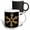 Multicolor, variant on 3drose, Minimalistic Golden Snowflake on Black, 15oz Mug