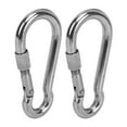 2pcs Stainless Steel Locking Clip Outdoor Camping Locking Buckle for