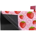 thumbnail image 3 of Coolnut Mailbox Covers, Magnetic Standard Size Cute Pink Strawberries Seasonal Mail Wraps for Home Outdoor Decor, 20.7"x18.03", 3 of 5