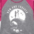 thumbnail image 3 of The Nightmare Before Christmas - Now And Forever - Toddler And Youth Girls Raglan Graphic T-Shirt, 3 of 5