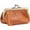 Brown, variant on Genuine Leather Mini Vintage Coin Purse Kiss Lock change purse Cute Coin Purse Coin Organizer (Coffee)