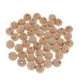 thumbnail image 1 of 50 Pcs de Perles en Bois Naturel en Vrac, 1 of 8