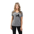 thumbnail image 2 of Thread Tank Home Roots State New York NY Women's Relaxed V-Neck T-Shirt Tee Heather Grey Small, 2 of 4