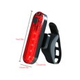 thumbnail image 1 of Bicycle Tail Light Waterproof LED Mountain Bike Light Waterproof LED Rear Lamp Night Cycling Warning Lighting, Red, 1 of 9