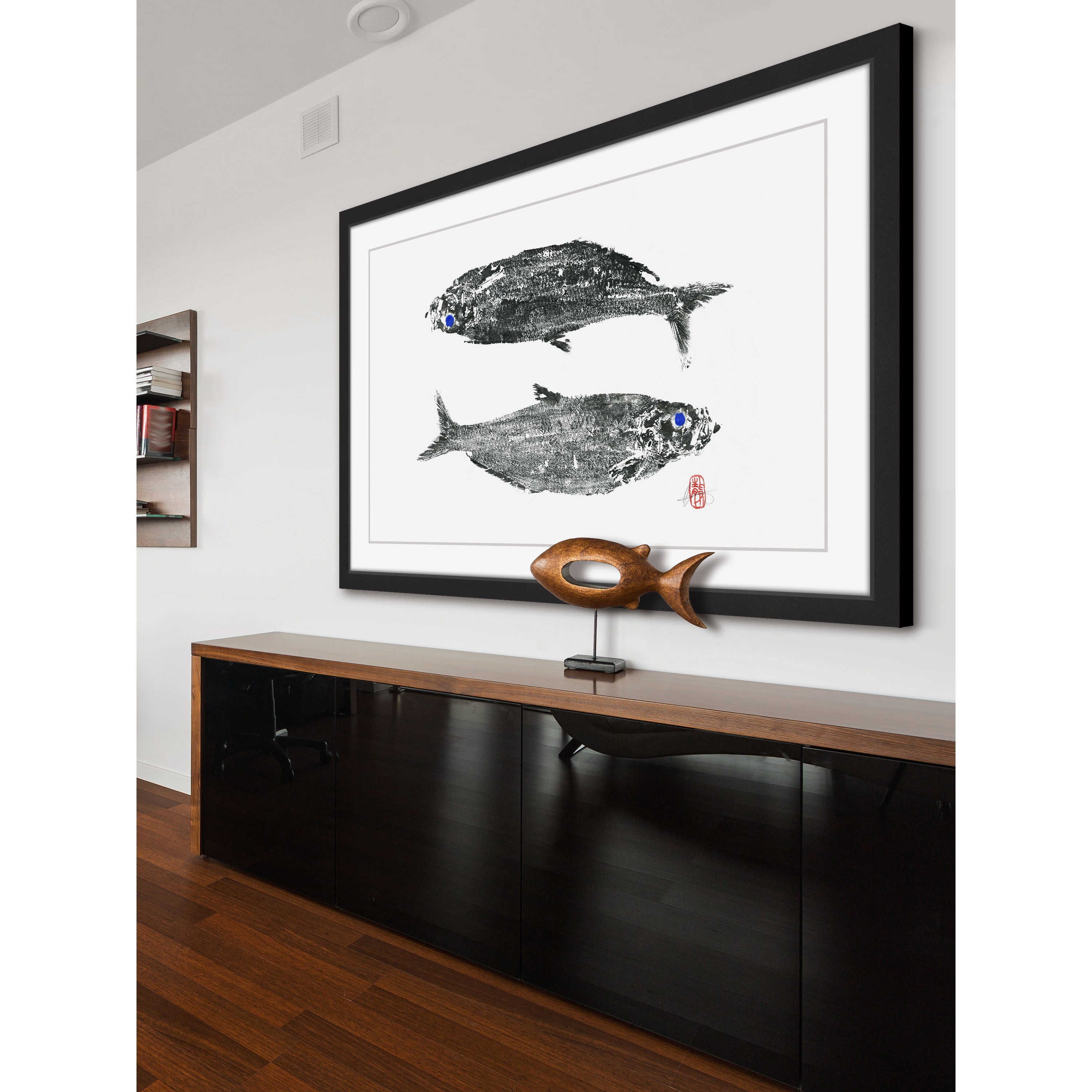 "Dessous Dessus" Framed Painting Print