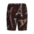 thumbnail image 5 of Gaeub Eiffel Tower Printed Men's Short Pajama Pants, Lightweight Lounge & Sleep Bottoms Keep You Cool - 4X-Large, 5 of 9