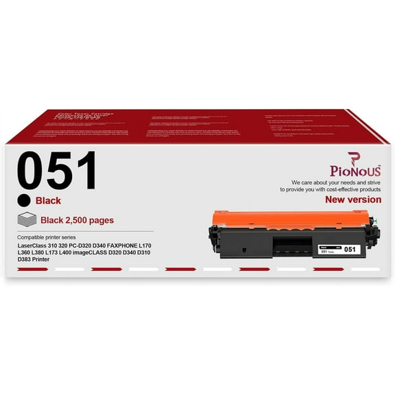 051 Toner Cartridge : 1 Pack 051 Toner Replacement for Canon 051 ImageCLASS LBP161dw LBP162dw MF267dw MF269dw MF160/LBP160 i-SENSYS MF260/LBP260 Series Printer, Black