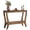 Dark Brown, variant on Fnova 41.3-Inch Solid Wood Console Table, Farmhouse 2-Tier Sofa Table with Storage for Entryway, Living Room, Hallway