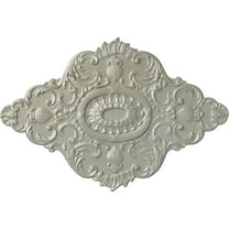 42 3/4"W x 28 7/8"H x 1"P Ashford Ceiling Medallion, Hand-Painted Flash Copper