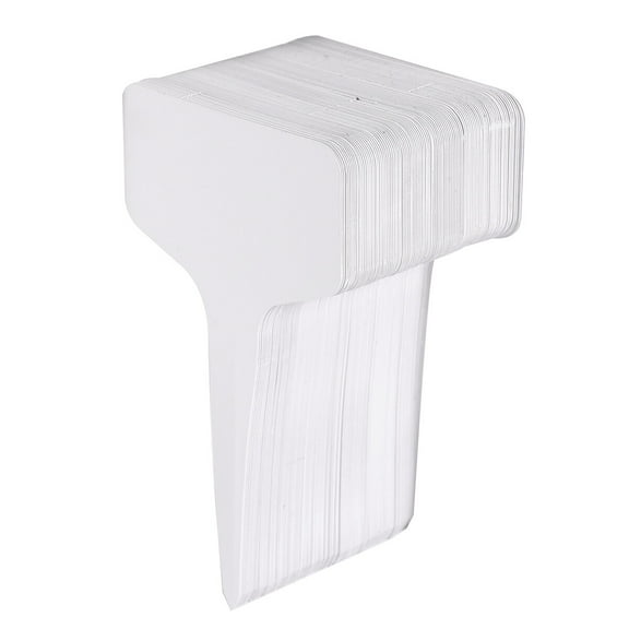SOPOTUTU 100Pcs White Waterproof Plant Labels Plastic Tags Reusable for Garden