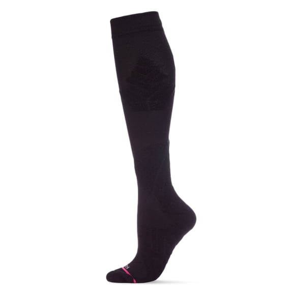 Wellfit Women's Ultra Tech Performance Knee High Nylon Blend Moderate Compression Socks, 9-11, Electric Pink
