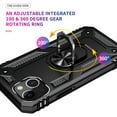 thumbnail image 5 of Sumao for iPhone 13 mini Case with Ring,Military Grade Shockproof Liquid Silicone Slim Phone Case-Black, 5 of 10
