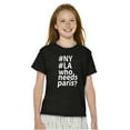thumbnail image 3 of Who Needs Paris NY LA Fashion Girls Kids T Shirt Tees Teen Brisco Brands L, 3 of 6