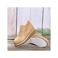 thumbnail image 4 of Rotosw Womens Walking Shoe Slip On Casual Shoes Platform Ankle Booties Non-Slip Wedge Driving Lightweight Apricot US 8, 4 of 9