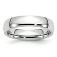 thumbnail image 1 of Cobalt Chrome Demi Rond Gravable Poli 5mm Bague Taille 12 Bijoux Cadeaux pour les Femmes, 1 of 4