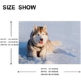 thumbnail image 7 of Dreamtimes 500 PCS Jigsaw Puzzles, Artwork Gift for Adults Teens Husky Lying in The Snow Wooden Puzzle Games, 20.5" x 14.9", 7 of 7