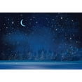 thumbnail image 2 of wall26 - Vector Winter Wonderland Night Background. - Removable Wall Mural | Self-Adhesive Large Wallpaper - 100x144 inches, 2 of 6
