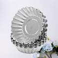 thumbnail image 3 of SKISUNO 20Pcs Small Cake Pans Nonstick Tinplate Egg Tart Molds For Making Pastries, 3 of 8