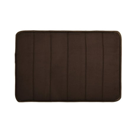 Velvet Touch Bath Kit - Mancro Memory Foam Bath Mat Non Slip Absorbent Super Cozy Velvet Bathroom Rug Carpet,24 x 16