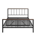 thumbnail image 4 of Cfowner Metal High Black Platform Bed Frame, Support up to 660lbs, No Box Spring Needed, Noise-Free, Easy Assembly-Queen, 4 of 8