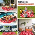 thumbnail image 3 of Happy Valentine's Day Outdoor Rug 3x5 Ft, Non Slip Washable Area Rug, Red Dots Love Heart Romantic Patio Rugs Carpet Runner, Large Floor Mat for Indoor/Outdoor Deck Porch Camping, 3 of 8