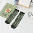 thumbnail image 7 of Pofeuu Jungle Green Camo USA Flag Print 30cm Socks, Adult Running Hiking Socks for Youth and Adult, 7 of 7