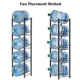 thumbnail image 2 of Bucket Rack, 5 Tier 5 Gallon Water Bottle Rack Water Bottle Storage Rack, Black, 2 of 9