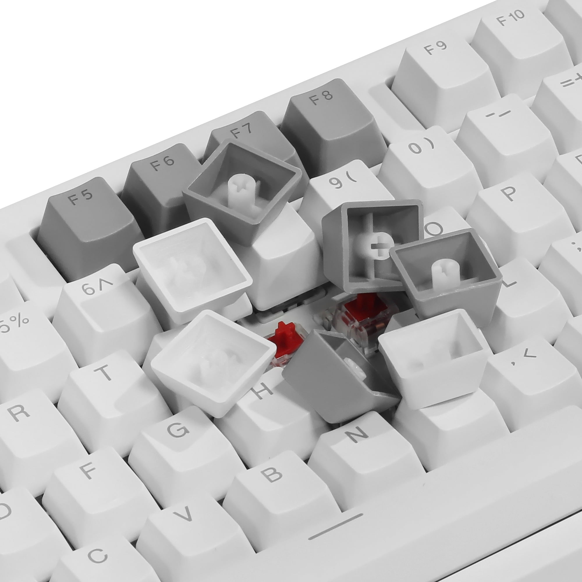 Hyssop PBT Keycaps OEM Profile Doubleshot Keycaps for US Layout 61 87 104 108 Cherry MX Switches Mechanical Keyboard