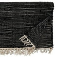 thumbnail image 2 of Fennco Styles Unique Tasseled Chindi Design 100% Cotton Table Runner 16 x 72 Inch - Black Table Runner for Home Décor, Dining Table, Banquets and Special Occasion, 2 of 3