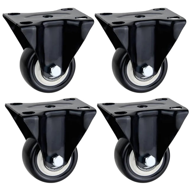 Roulettes Robustes Roues en Caoutchouc Rouleaux pour Meubles Roue Roulettes Roulettes 360 Degrés Roue Roulettes Industrielles avec Frein Bureau, Facile à Utiliser