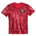 thumbnail image 2 of Women's Christian McCaffrey Scarlet San Francisco 49ers Player Name & Number V-Neck Fashion Jersey, 2 of 3